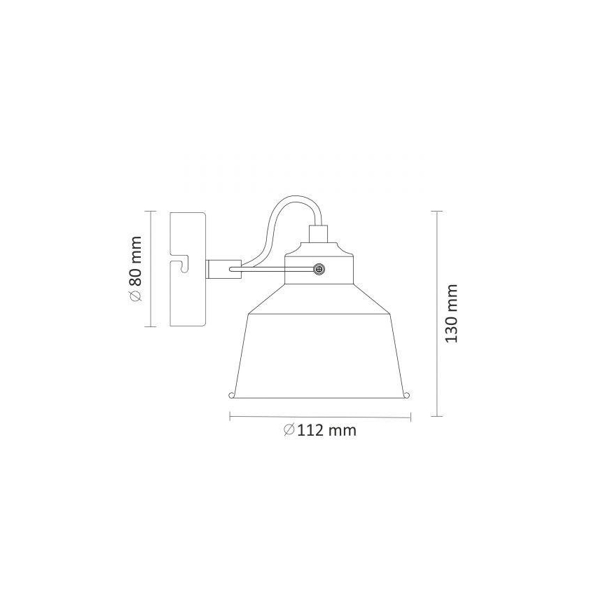 Zidna svjetiljka 1xE14/8W/230V