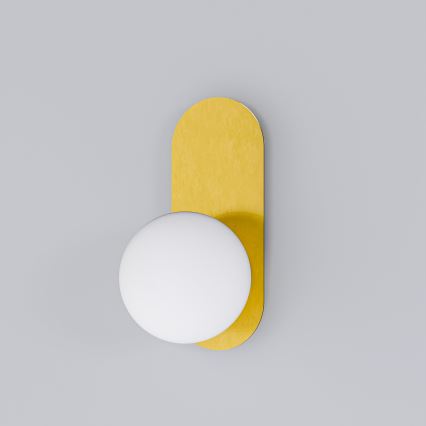 Zidna svjetiljka 1xE27/40W/230V zlatna/bijela