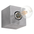 Zidna svjetiljka ABEL 1xE27/60W/230V beton
