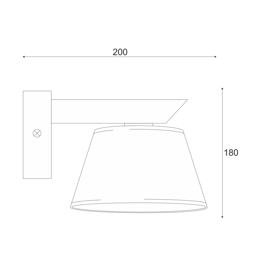 Zidna svjetiljka ANTONIO 1xE14/40W/230V hrast