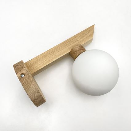 Zidna svjetiljka ANTONIO 1xG9/5W/230V hrast/bijela