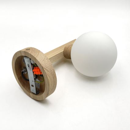 Zidna svjetiljka ANTONIO 1xG9/5W/230V hrast/bijela