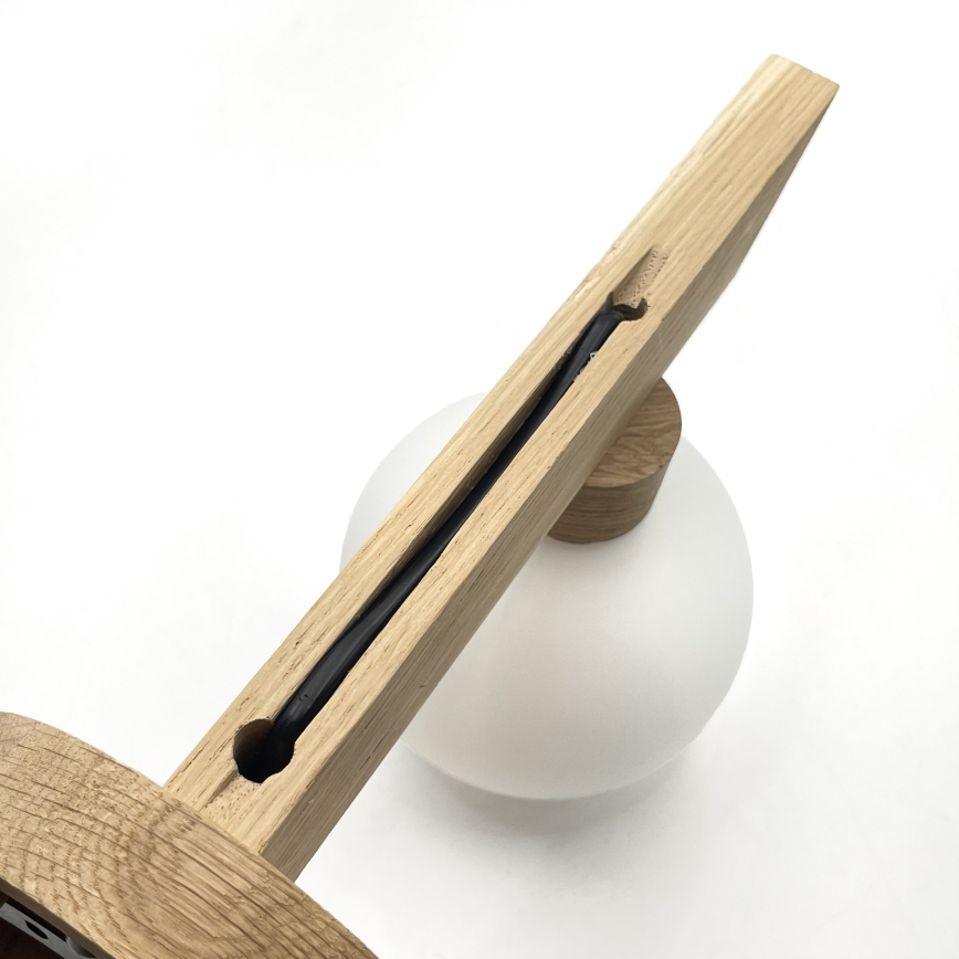 Zidna svjetiljka ANTONIO 1xG9/5W/230V hrast/bijela