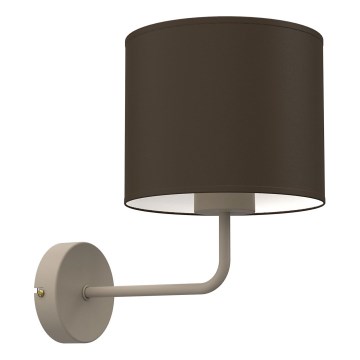 Zidna svjetiljka ARDEN 1xE27/15W/230V bež/smeđa