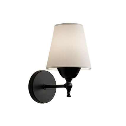 Zidna svjetiljka ASPARAGUS 1xE27/40W/230V crna/krem