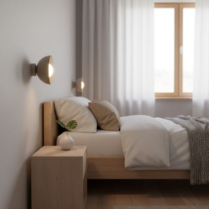 Zidna svjetiljka BIBI 1xG9/8W/230V bež