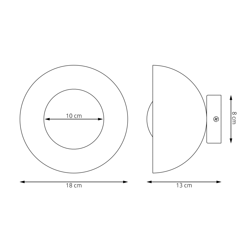 Zidna svjetiljka BIBI 1xG9/8W/230V bež