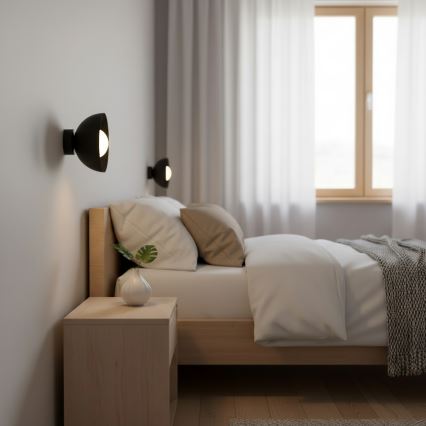 Zidna svjetiljka BIBI 1xG9/8W/230V crna