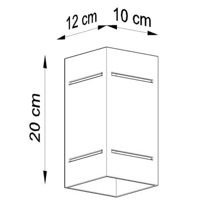 Zidna svjetiljka BLOCCO 1xG9/40W/230V