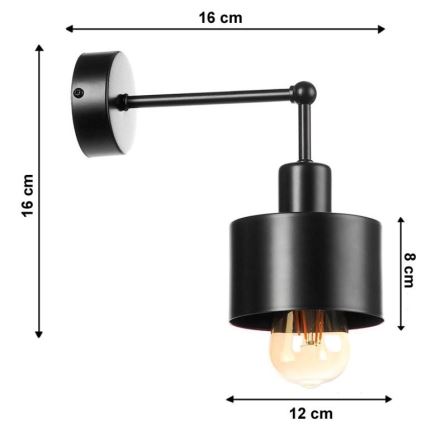 Zidna svjetiljka BODO 1xE27/60W/230V