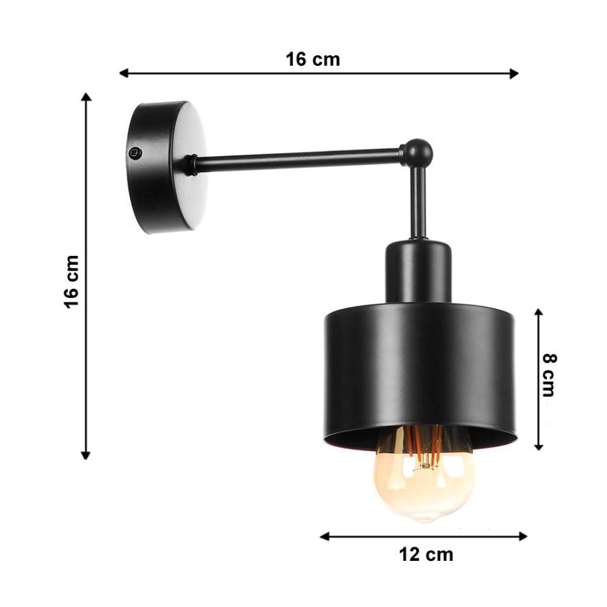 Zidna svjetiljka BODO 1xE27/60W/230V