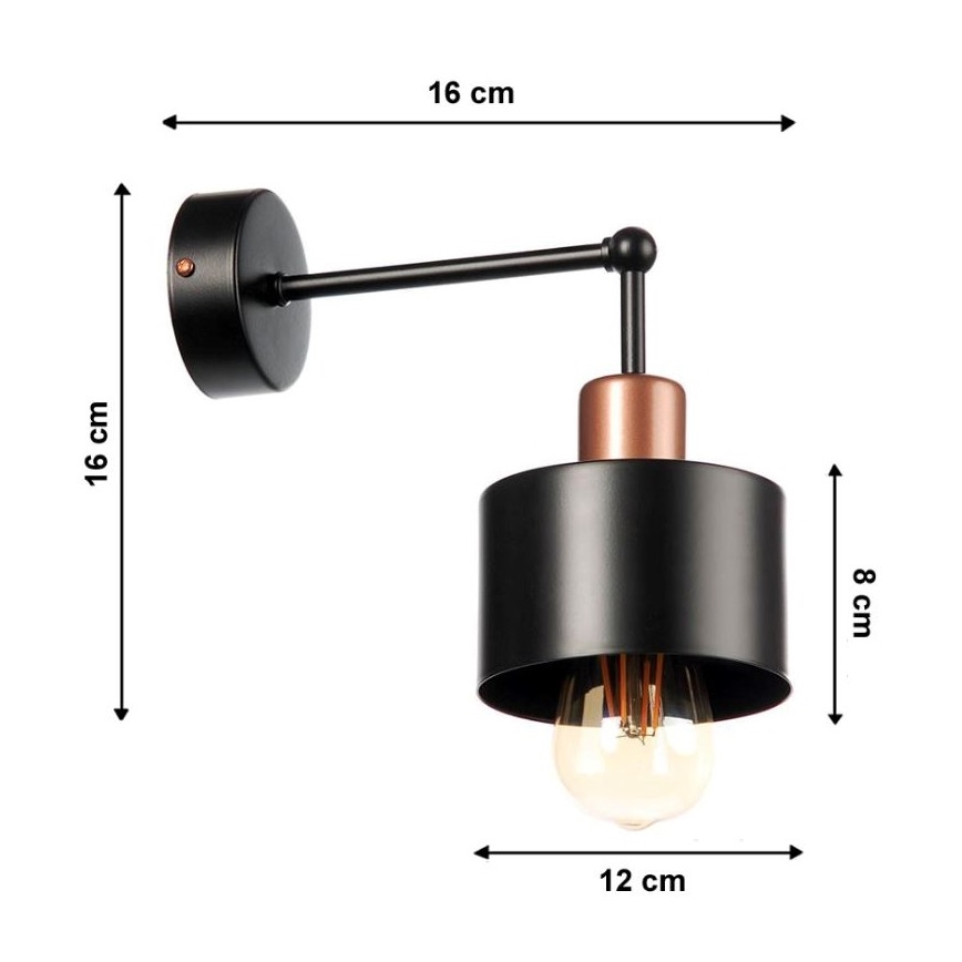Zidna svjetiljka BODO 1xE27/60W/230V