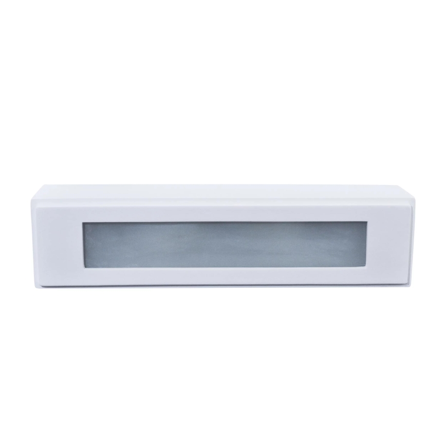 Zidna svjetiljka BRICK 2xE14/12W/230V gips/bijela