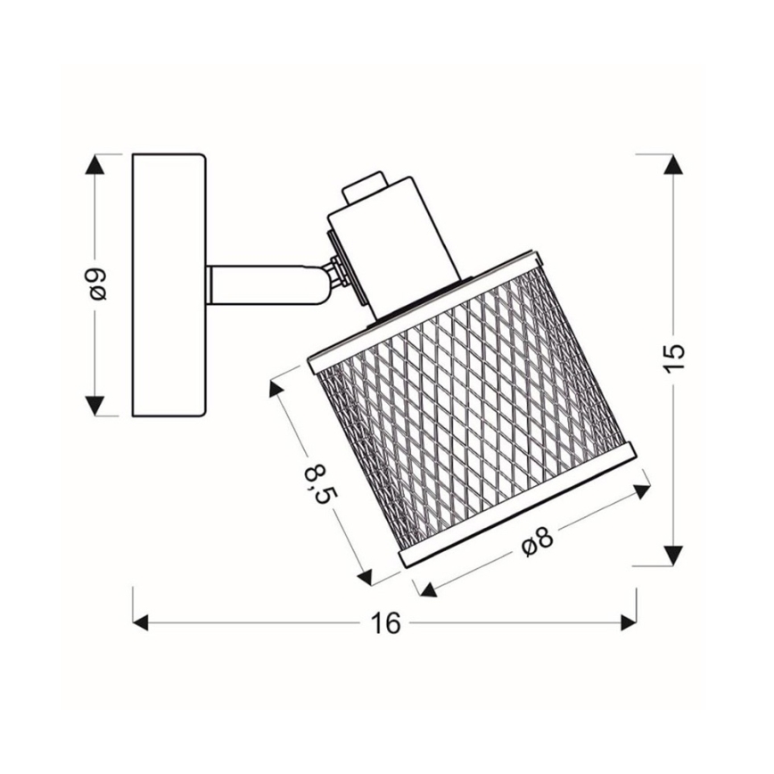 Zidna svjetiljka CANABERA 1xE14/40W/230V