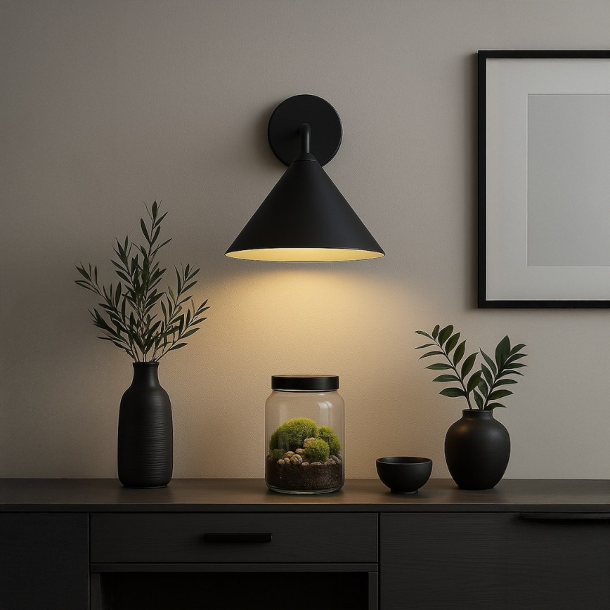 Zidna svjetiljka CAPITAL 1xGX53/15W/230V crna