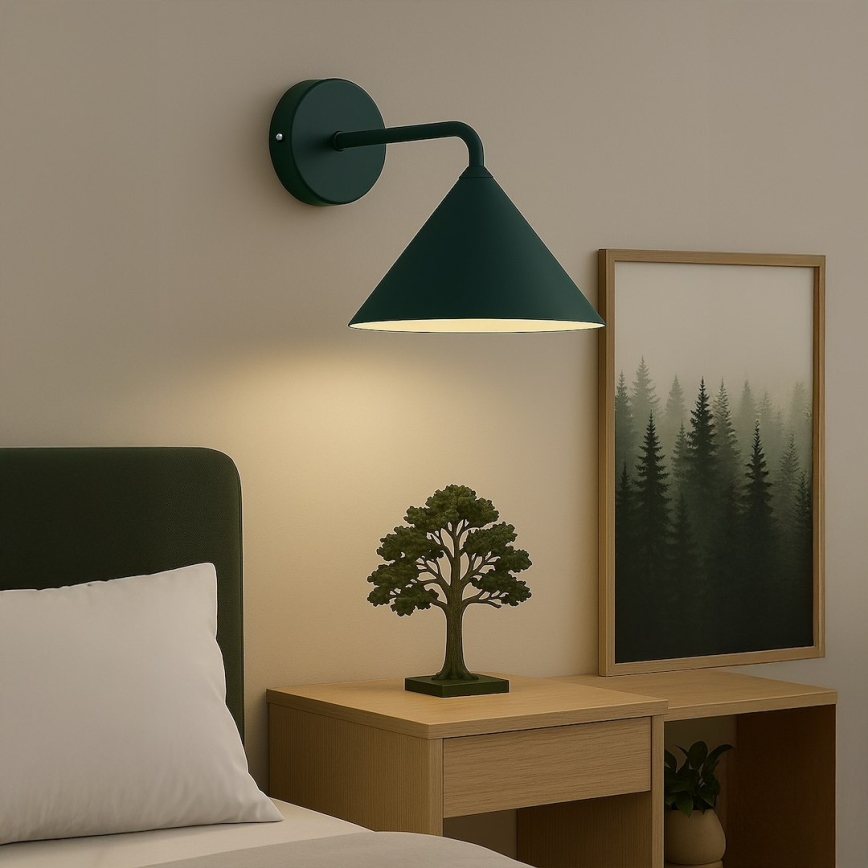 Zidna svjetiljka CAPITAL 1xGX53/15W/230V zelena