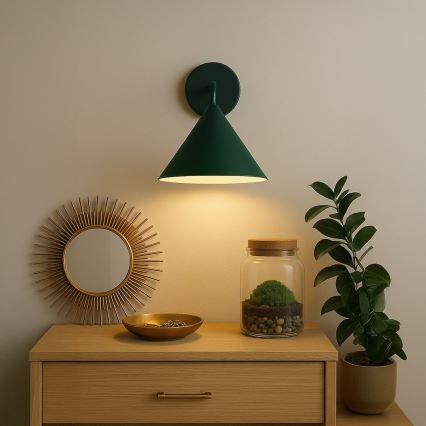 Zidna svjetiljka CAPITAL 1xGX53/15W/230V zelena