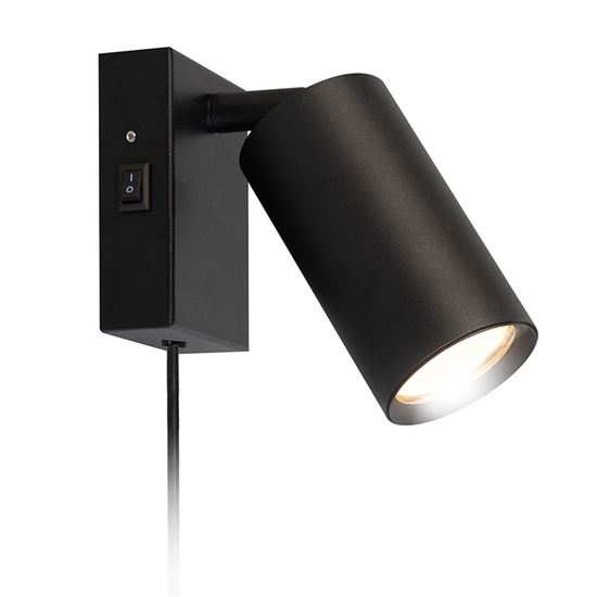 Zidna svjetiljka CELE 1xGU10/30W/230V crna