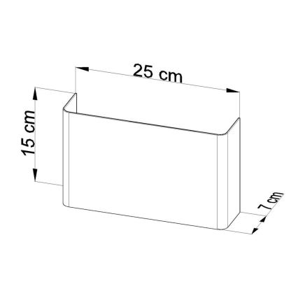 Zidna svjetiljka COPERTURA 2xG9/40W/230V bijela