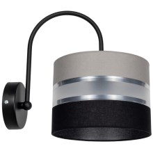 Zidna svjetiljka CORAL 1xE27/60W/230V crna/siva