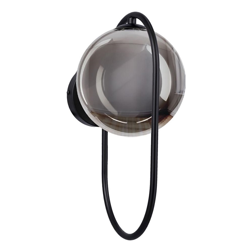 Zidna svjetiljka CORDEL 1xG9/28W/230V crna/dimna crna
