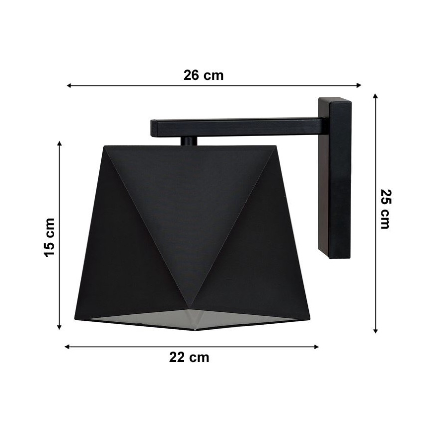 Zidna svjetiljka DIAMENT 1xE27/60W/230V