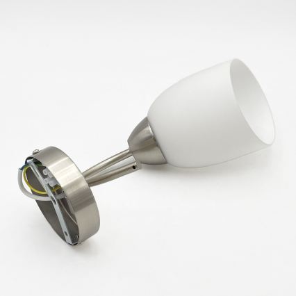 Zidna svjetiljka DONNA 1xE27/60W/230V nikal