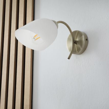 Zidna svjetiljka DONNA 1xE27/60W/230V patina