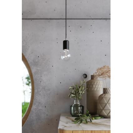 Zidna svjetiljka EDISON 1xE27/60W/230V crna