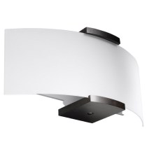 Zidna svjetiljka EMILIO 2xE14/40W/230V bijela/wenge