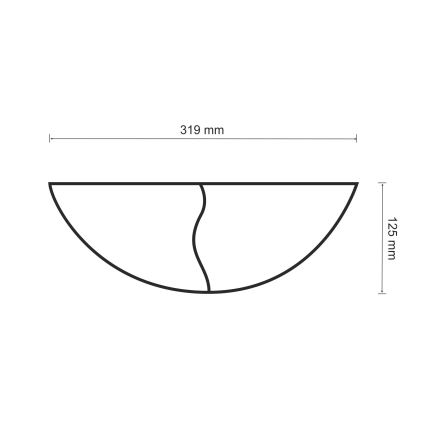 Zidna svjetiljka FALA 1xE14/12W/230V gips/bijela