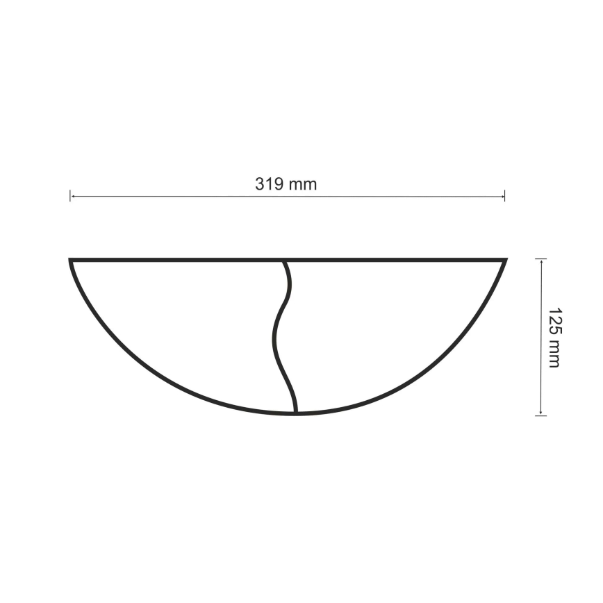 Zidna svjetiljka FALA 1xE14/12W/230V gips/bijela