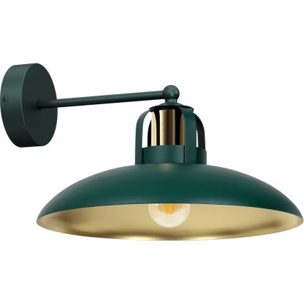 Zidna svjetiljka FELIX 1xE27/60W/230V zelena