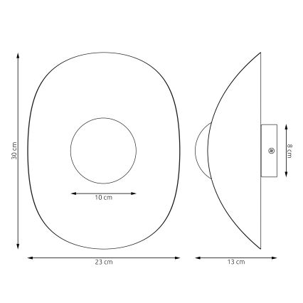 Zidna svjetiljka FIERO 1xG9/8W/230V bijela