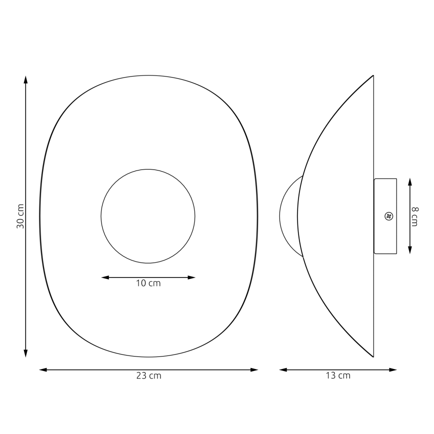 Zidna svjetiljka FIERO 1xG9/8W/230V bijela