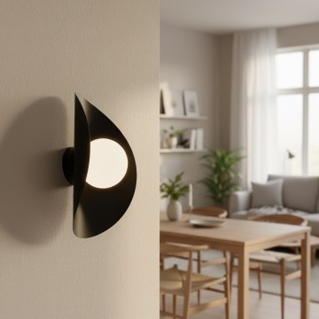 Zidna svjetiljka FIERO 1xG9/8W/230V crna