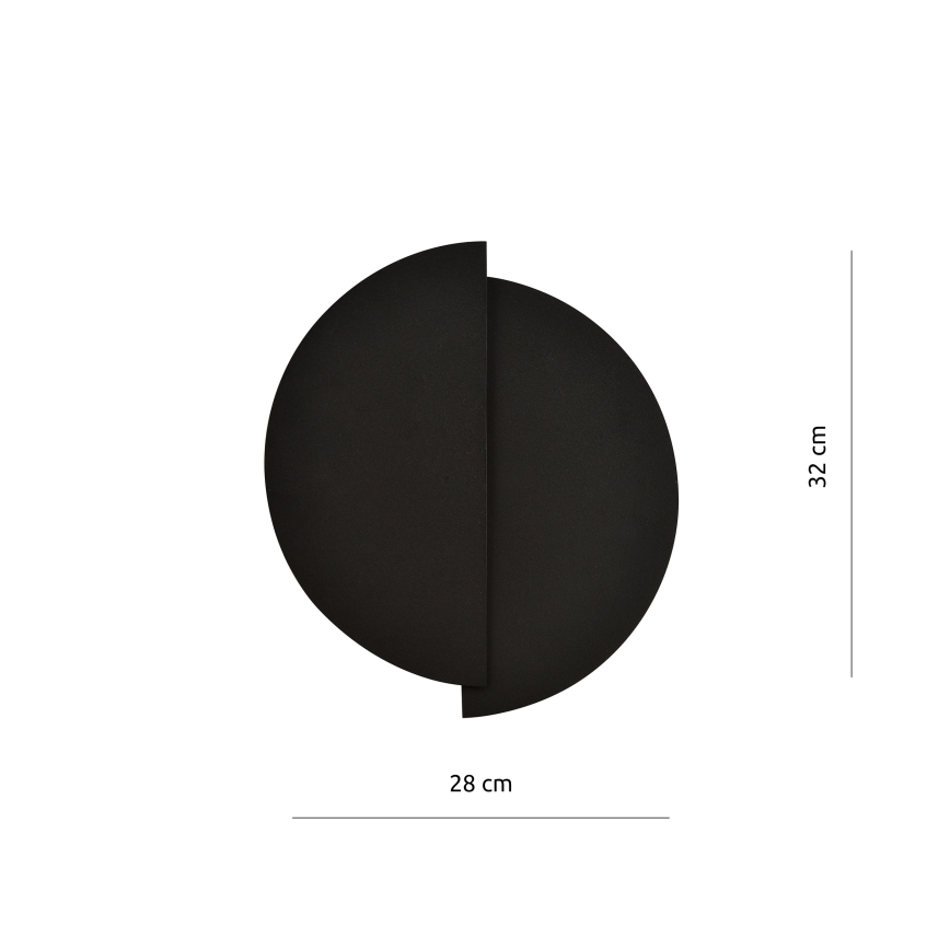 Zidna svjetiljka FORM 1xG9/8W/230V crna