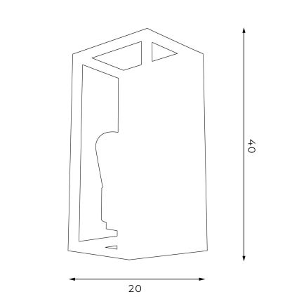 Zidna svjetiljka FRAME 2xE27/60W/230V