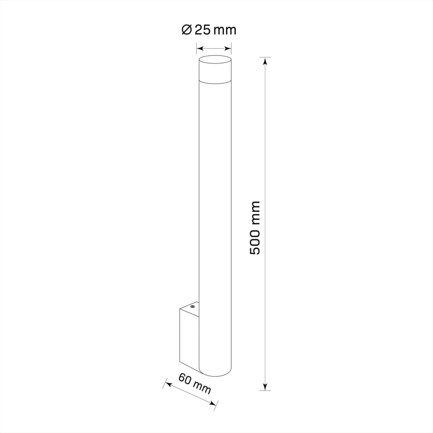 Zidna svjetiljka GLAM 1xG9/8W/230V crna