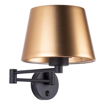 Zidna svjetiljka GLORY 1xE27/15W/230V zlatna/crna