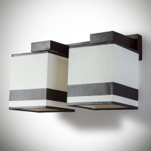 Zidna svjetiljka GRANADA 2xE27/40W/230V smeđe