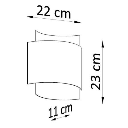 Zidna svjetiljka IMPACT 1xG9/40W/230V bijela