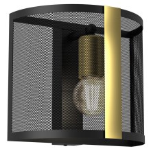 Zidna svjetiljka KAGA 1xE27/60W/230V crna/zlatna