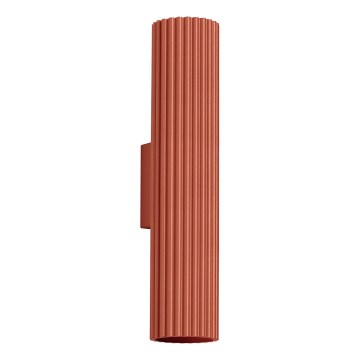 Zidna svjetiljka KARBON 2xGU10/10W/230V crvena