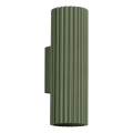 Zidna svjetiljka KARBON 2xGU10/10W/230V zelena