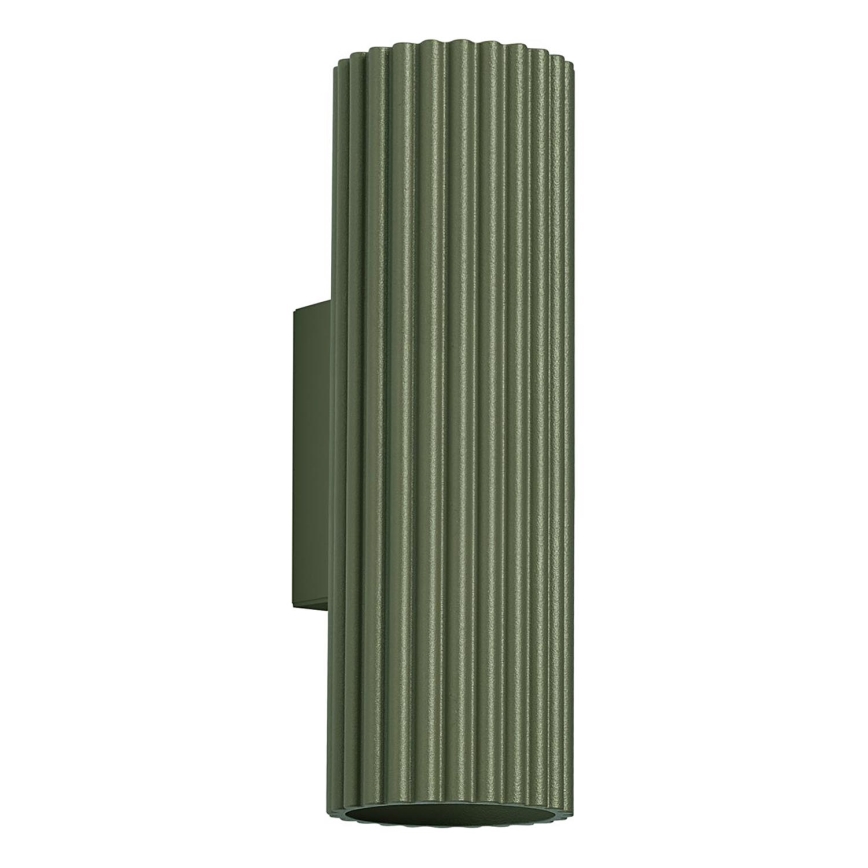 Zidna svjetiljka KARBON 2xGU10/10W/230V zelena