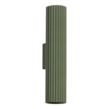 Zidna svjetiljka KARBON 2xGU10/10W/230V zelena