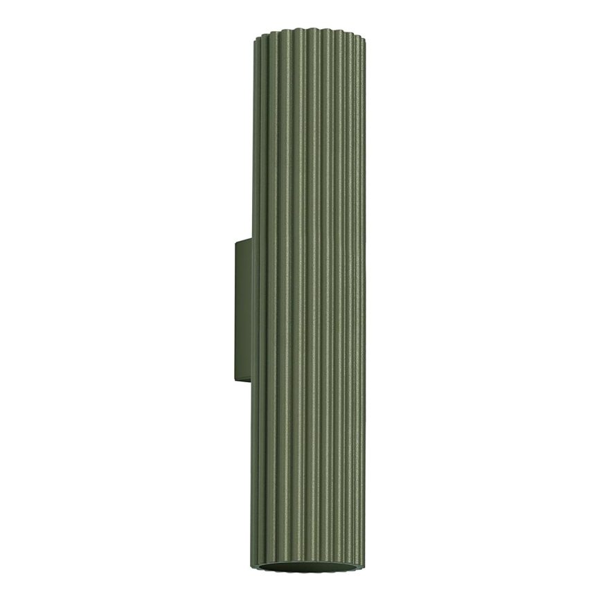 Zidna svjetiljka KARBON 2xGU10/10W/230V zelena