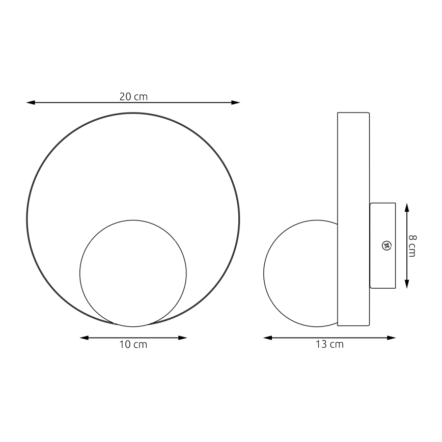 Zidna svjetiljka KIDO 1xG9/8W/230V bež