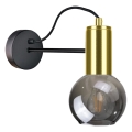 Zidna svjetiljka LIVA 1xE27/60W/230V crna/zlatna